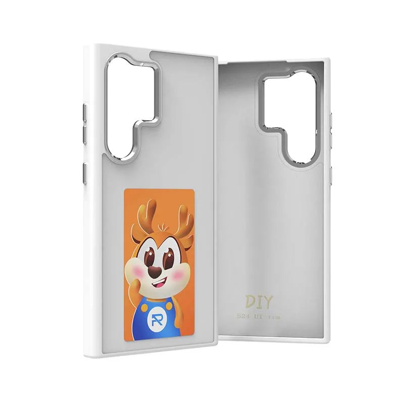 E ink Phone Case New-Tech NFC Function 4 Colors For Samsung Galaxy S25 S24 S23 Ultra DIY Screen Smart Phone Case Fund
