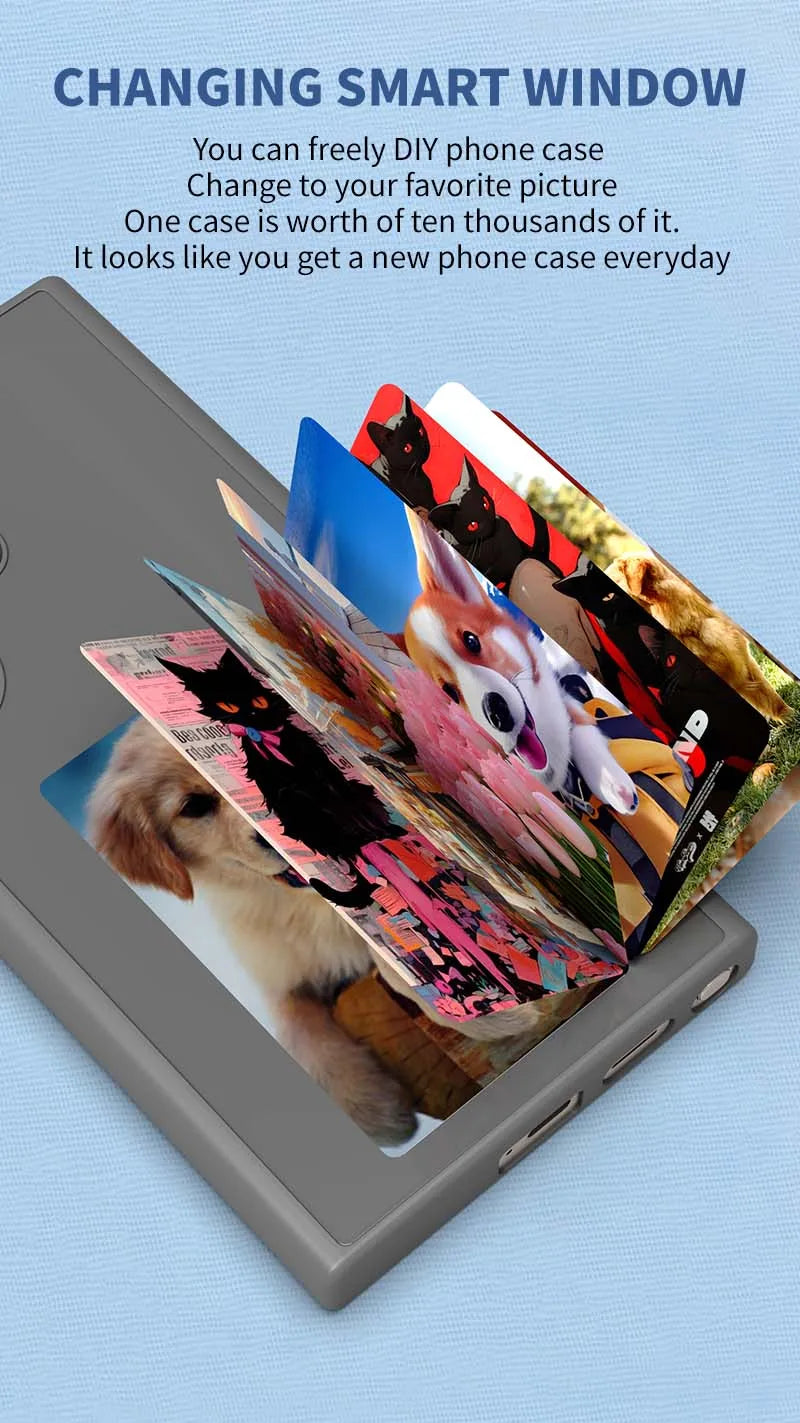E ink Phone Case New-Tech NFC Function 4 Colors For Samsung Galaxy S25 S24 S23 Ultra DIY Screen Smart Phone Case Fund