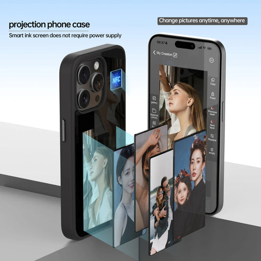 E-Ink NFC Function 3.7 Inches Screen Display Mob For IPhone16 13 14 15 Wireless Transmission Four colors Screen Projection