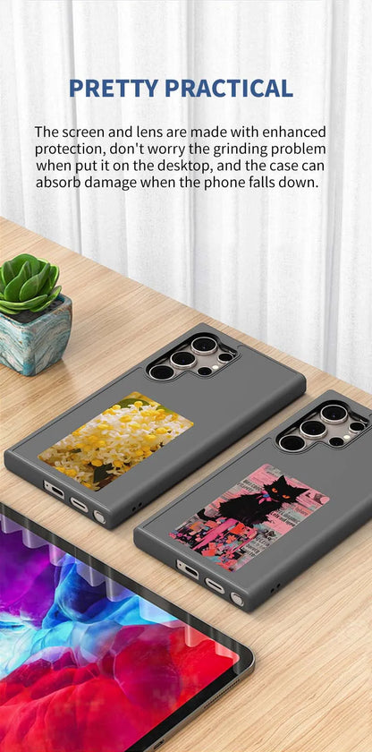 E ink Phone Case New-Tech NFC Function 4 Colors For Samsung Galaxy S25 S24 S23 Ultra DIY Screen Smart Phone Case Fund
