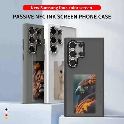 E ink Phone Case New-Tech NFC Function 4 Colors For Samsung Galaxy S25 S24 S23 Ultra DIY Screen Smart Phone Case Fund