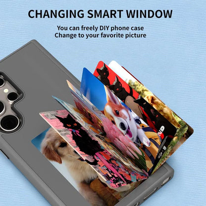 E ink Phone Case New-Tech NFC Function 4 Colors For Samsung Galaxy S25 S24 S23 Ultra DIY Screen Smart Phone Case Fund