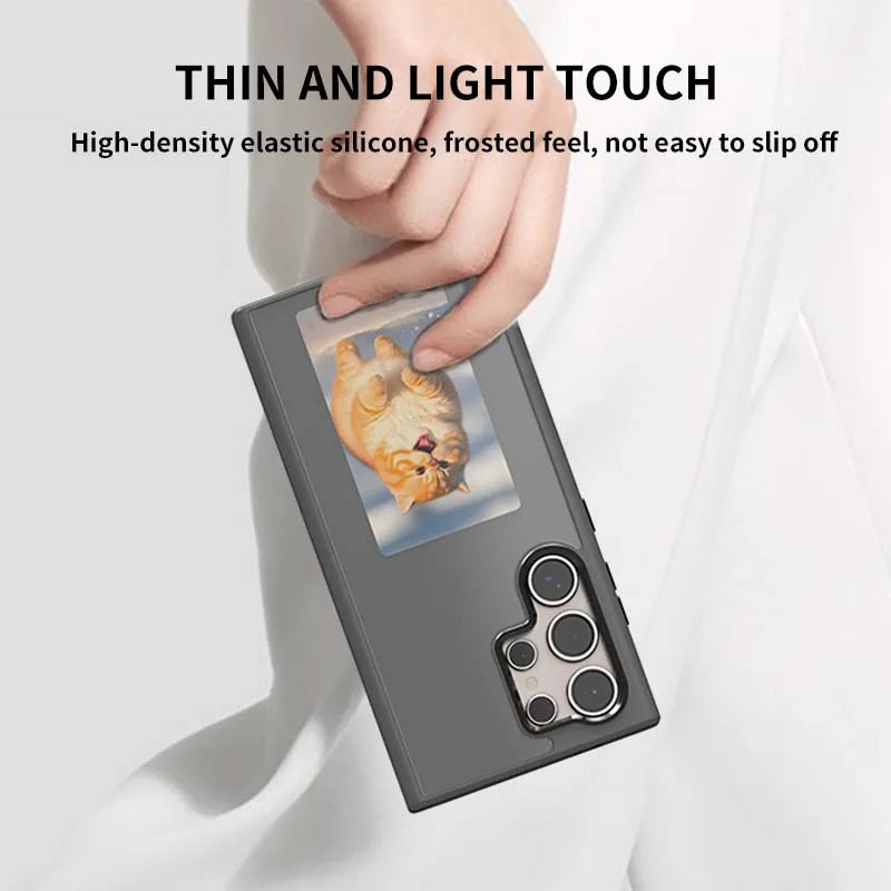 E ink Phone Case New-Tech NFC Function 4 Colors For Samsung Galaxy S25 S24 S23 Ultra DIY Screen Smart Phone Case Fund